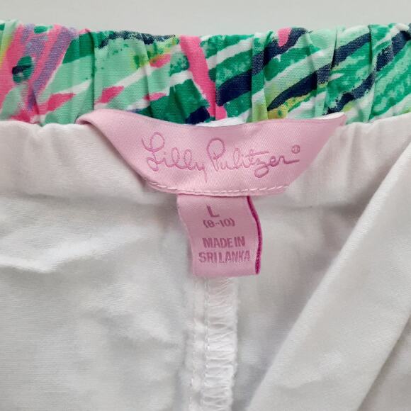 Lilly Pulitzer Adira Circle Skirt Girls 8/10 Skort Multi Scarlet Macaw Summer - Picture 5 of 11